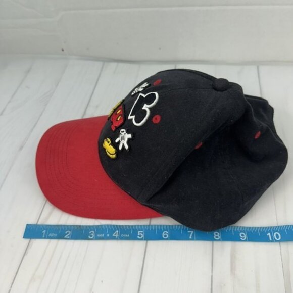 Walt Disney World Black Red Baseball Trucker Hat Mickey Mouse Child Adjustable - Picture 7 of 8